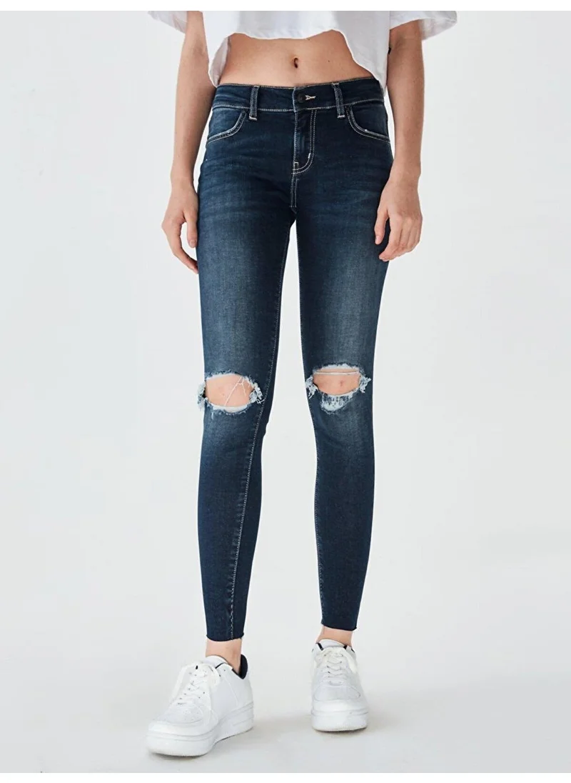 LTB Lonia Fringe Clary Low Waist Skinny Wash Women's Jeans