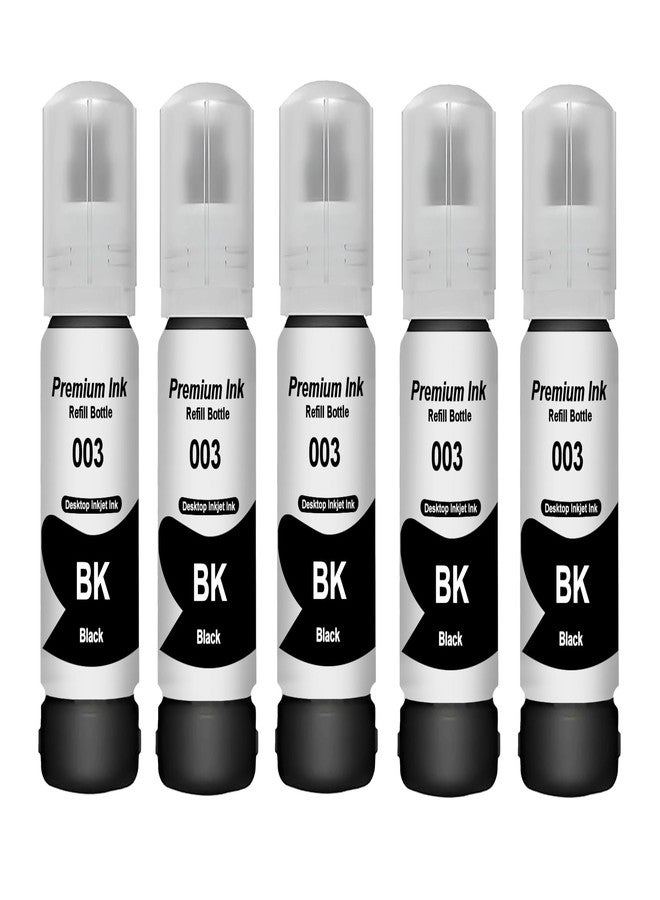 CANOFF 003 Ink for Epson L3110, L3150, L3250, L3252 L3115, L3116, L3101, L3210, L3215, L3216, L3151, L3152, L3156, L5190 Printer - Compatible Ink Bottle for Epson 003 (Black 5) - Image 1