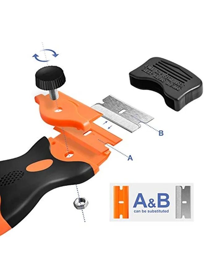 2 In 1 Black Razor Blade Scraper Remove Stickers Labels Decals Paint And More - Image 3