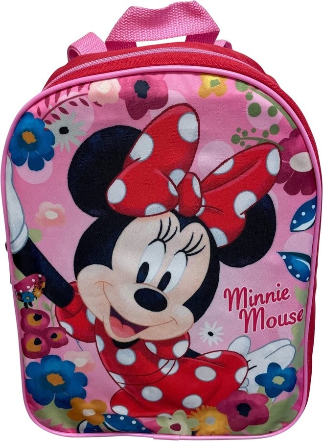 Ruz Minnie Mouse Toddler Girl 12 Inch Mini Backpack (Red-Pink) - Image 3