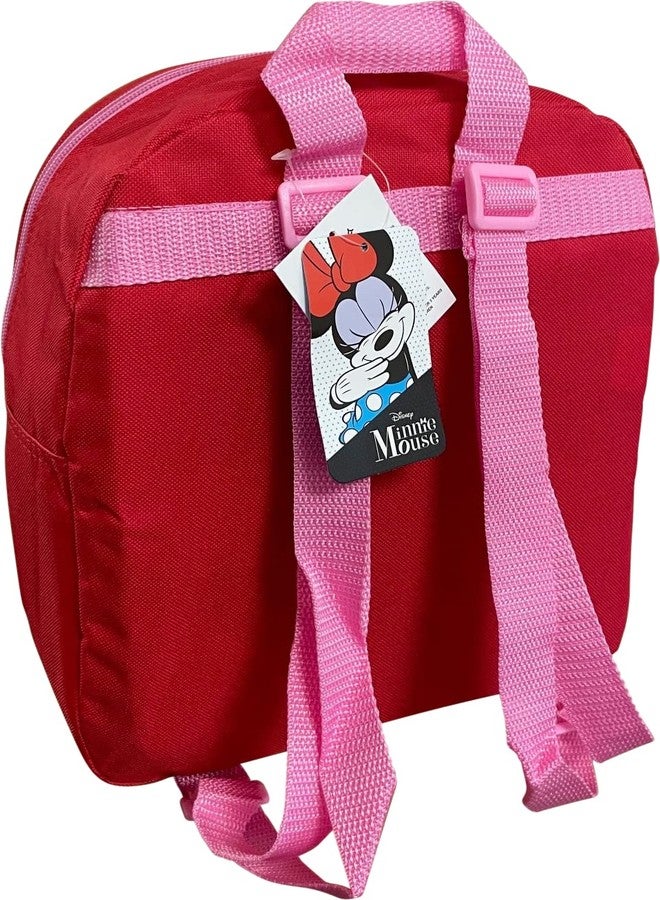Ruz Minnie Mouse Toddler Girl 12 Inch Mini Backpack (Red-Pink) - Image 4