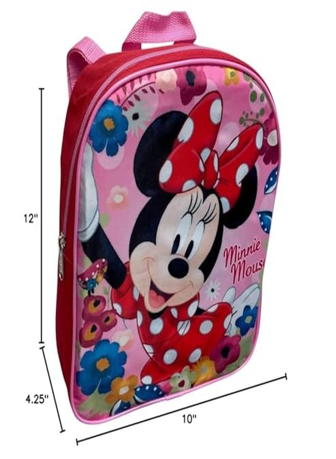 Ruz Minnie Mouse Toddler Girl 12 Inch Mini Backpack (Red-Pink) - Image 5