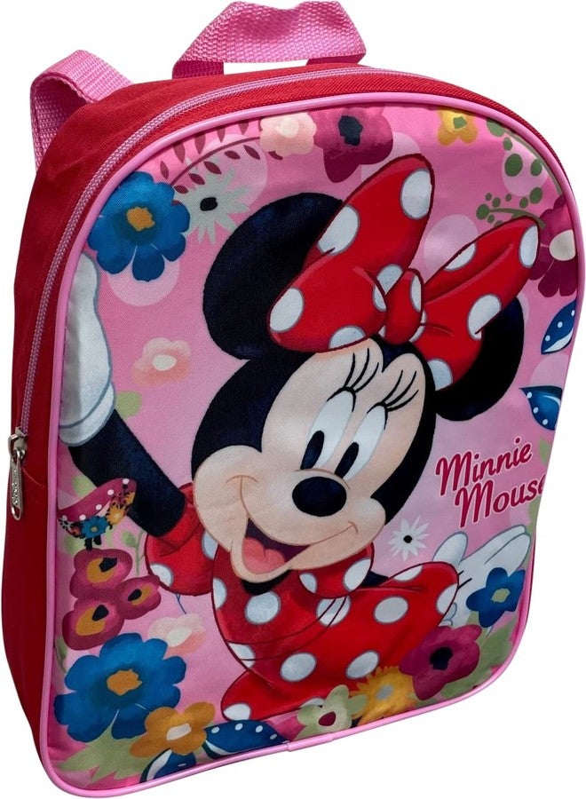 Ruz Minnie Mouse Toddler Girl 12 Inch Mini Backpack (Red-Pink) - Image 2