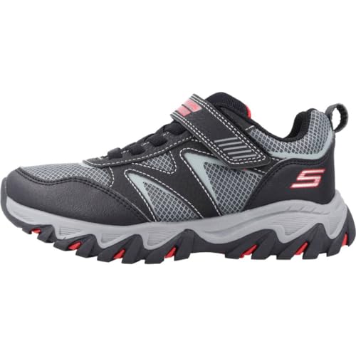 Skechers Kids Boys Rugged Ranger Sneaker, Black/Charcoal, 2.5, Little Kid - Image 2