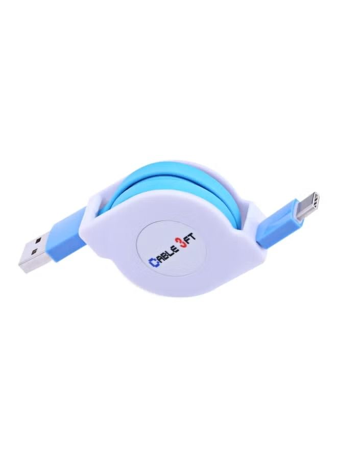 IAF Type-C Retractable Data Sync Charging Cable - Image 1