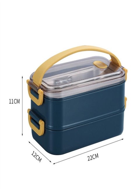 Oval Double-Layer Lunch Box