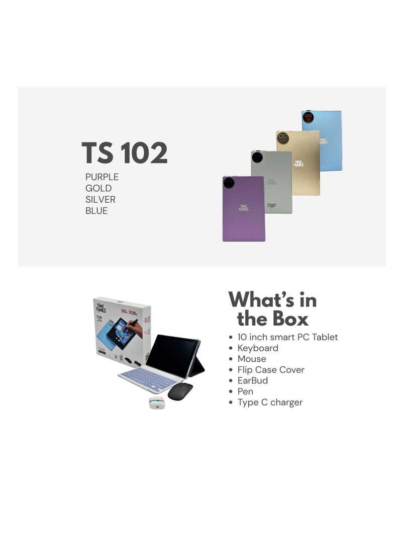 TS 102 Smart Tablets 5G 12GB RAM 512GB ROM