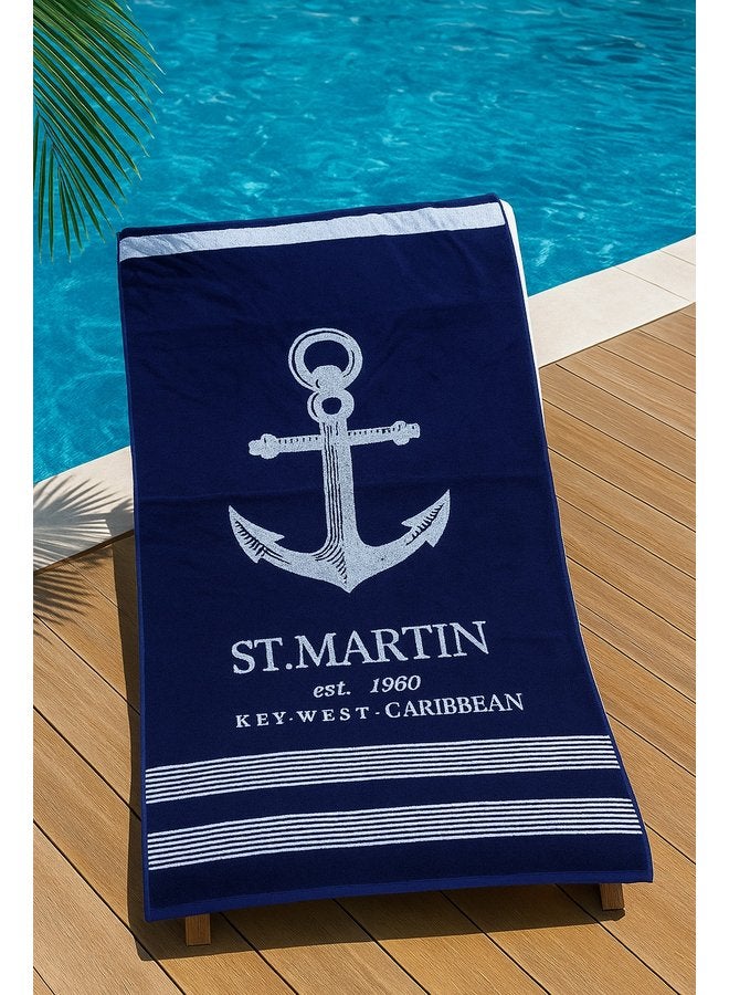 توالا بشكير بحر توالا,شكل هيلب , قطن 100%, ذو امتصاص عالي مقاس 86*160 - Image 2