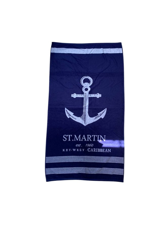 توالا بشكير بحر توالا,شكل هيلب , قطن 100%, ذو امتصاص عالي مقاس 86*160 - Image 1