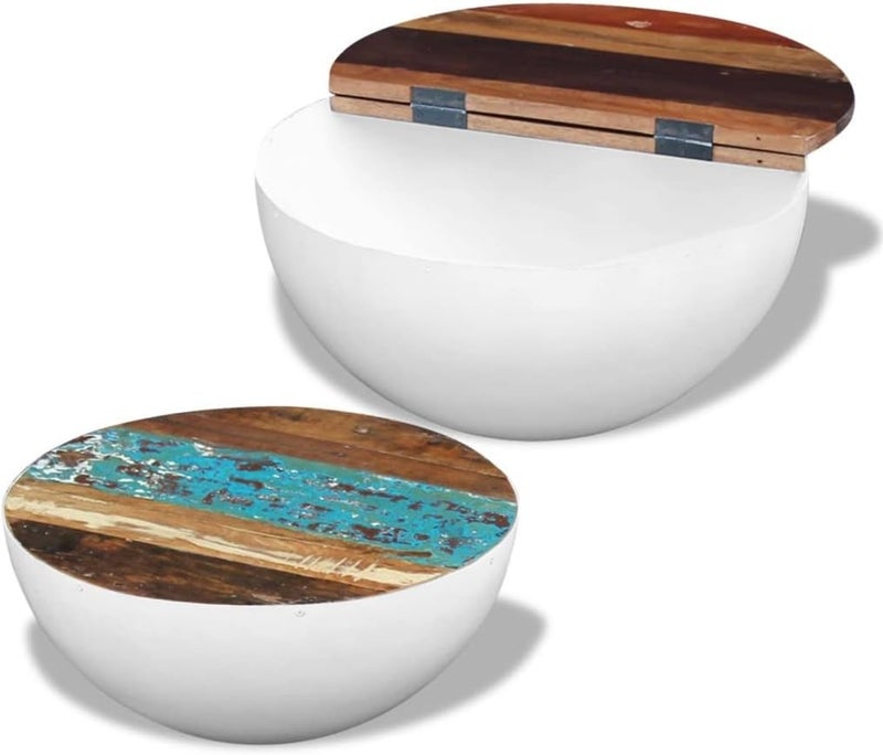 luckyfours Center Table, Bowl Shape Home Tables for Sitting Room - Image 3