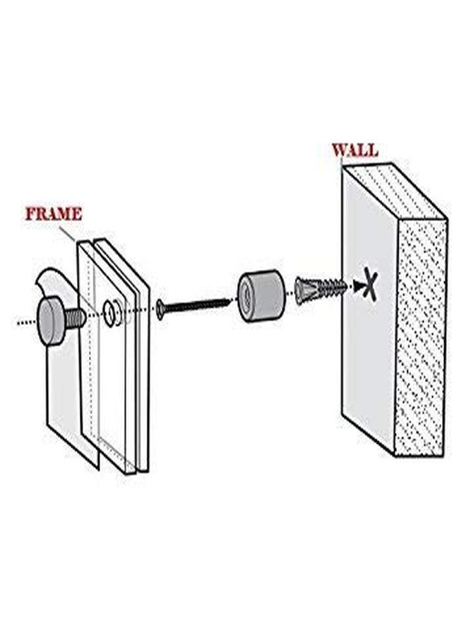 B&NN Double Panel Floating Clear Acrylic Wall Mounted Sign Frame Certificate Frame Wall Photo or Document Frame (11x14) - Image 5