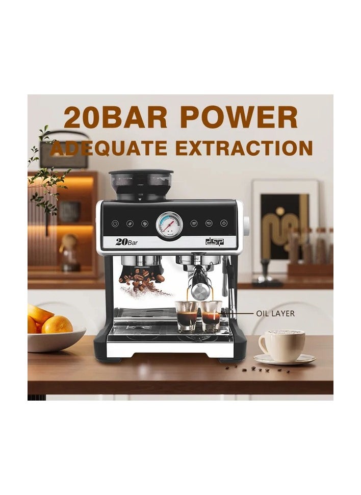 DSP KA3107 Espresso Coffee Maker 2.6L Water Tank
