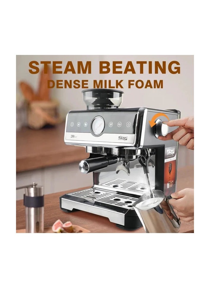 DSP KA3107 Espresso Coffee Maker 2.6L Water Tank