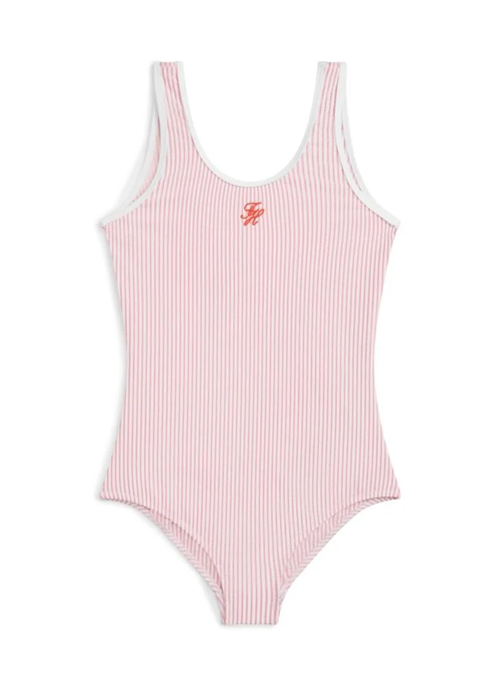 TOMMY HILFIGER Kids Stripe One-Piece Swimsuit