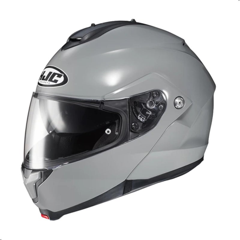 HJC C91 Solid Modular Motorcycle Helmet with HJ-17 Pinlock Shield, DOT Approved(N.Grey, X-Large) - Image 3