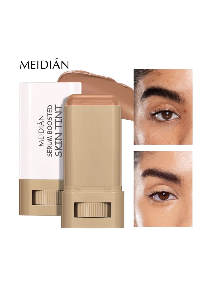 Meidián Serum Boosted Skin Tint - Beauty Balm Solid Tinted Moisturizing SerumFoundation Stick, Buildable Medium-to-Full Coverage Contour Stick for Face Makeup #06 - Image 1