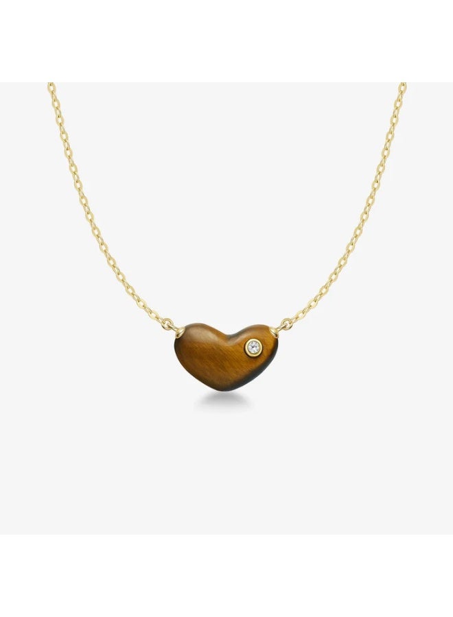 HEFANG Sweetheart Necklace Caramel - Image 1