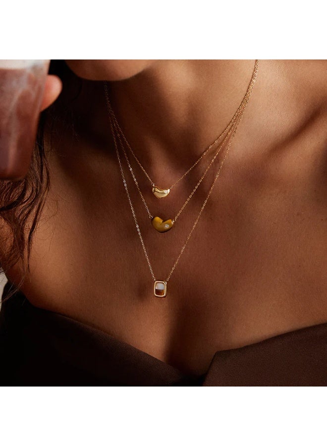 HEFANG Sweetheart Necklace Caramel - Image 5