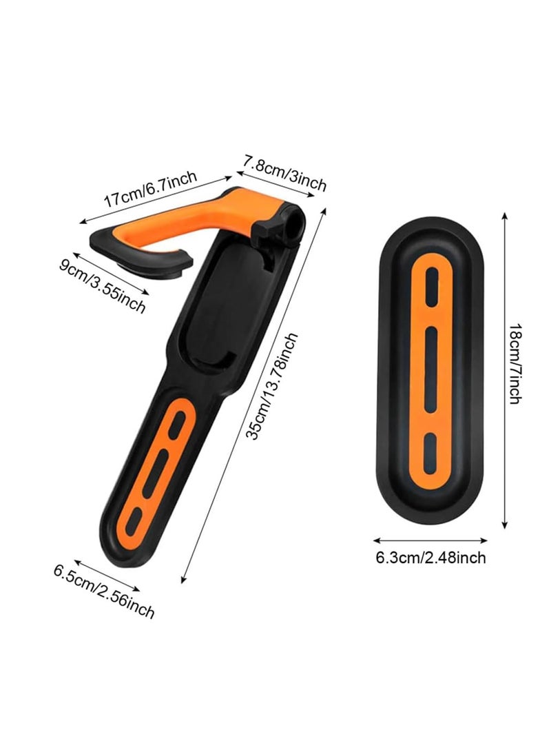 TRASSLE Foldable Bike Wall Hook, Black ABS Painted Sports Bicycle Parking Rack for Indoor Garage Bikes Display - Image 2