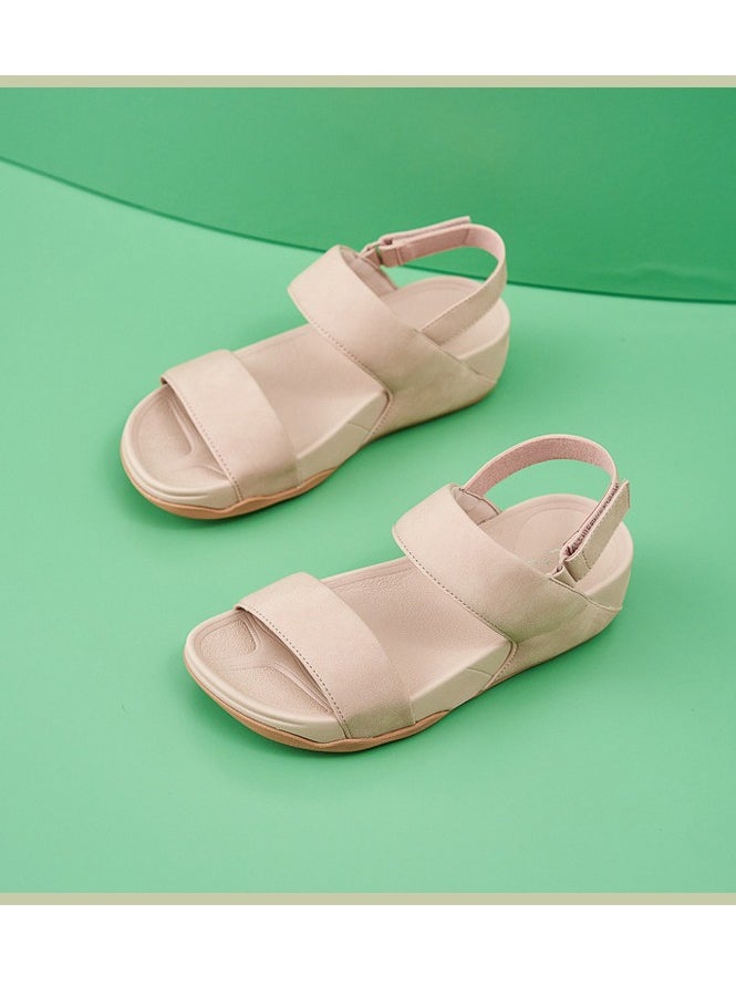 Loquat Women's Casual Sports Thick Soled Sandals Comfortable Shoes For Outdoors Light Pink  - Image 2