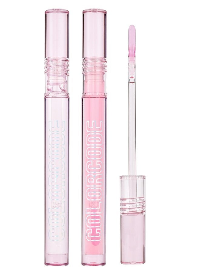 COLORCODE Lip Oil Set for Women, Moisturizing Tinted Lip Oils & Clear Lip Gloss Set, Non-Sticky Long Lasting Lip Glosses, Fruit Flavoured Hydrating Lip Care, Lip Gloss Bulk Cute Makeup Gift Kit (2PCS) - Image 1