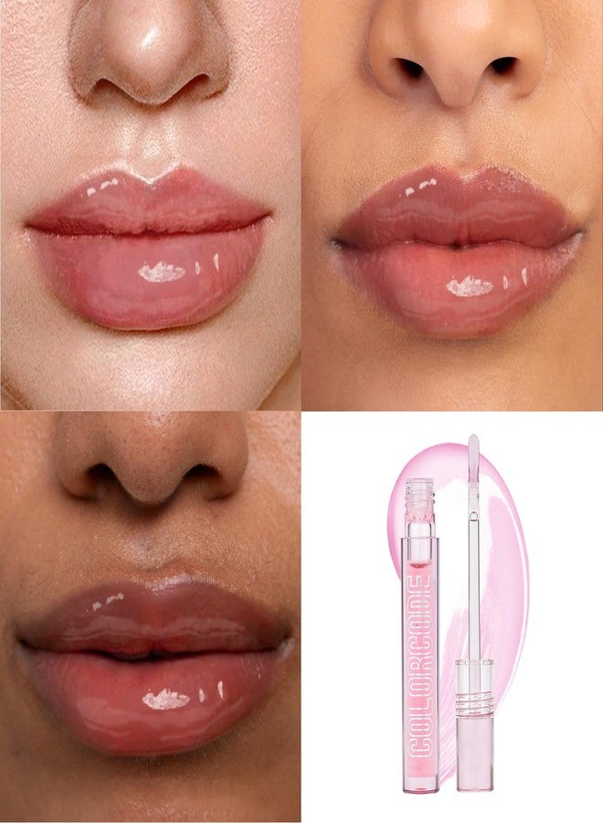 COLORCODE Lip Oil Set for Women, Moisturizing Tinted Lip Oils & Clear Lip Gloss Set, Non-Sticky Long Lasting Lip Glosses, Fruit Flavoured Hydrating Lip Care, Lip Gloss Bulk Cute Makeup Gift Kit (2PCS) - Image 2