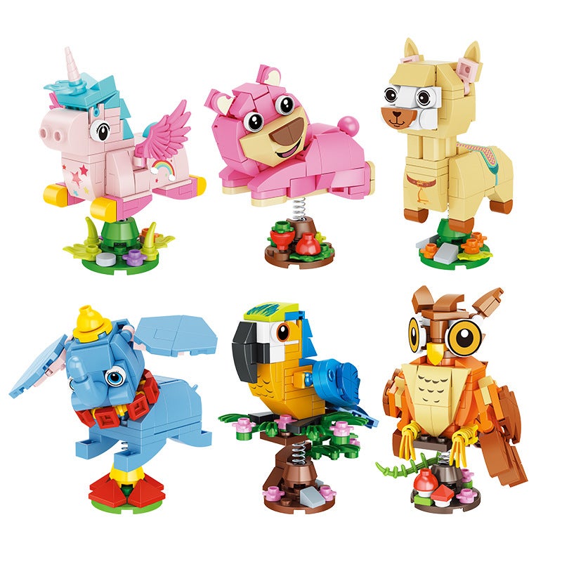 Fangcheng 8286 Animal Building Blocks Set - 6 Styles - Image 1