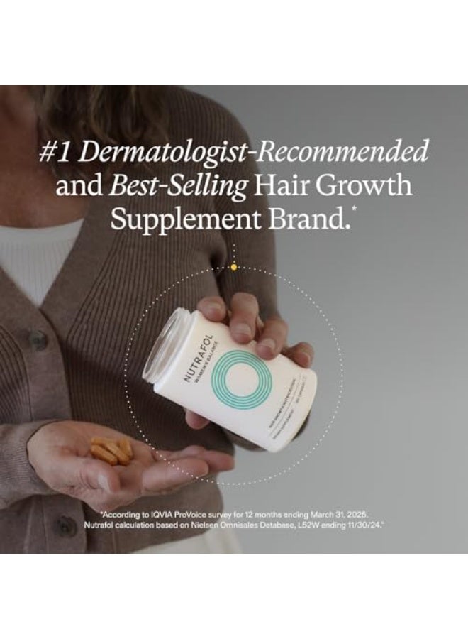 Nutrafol Women’s Balance Hair Growth Supplement, 45+ — Clinically Studied Formula for Fuller, Stronger Hair & Scalp Support — Dermatologist Recommended - Image 2