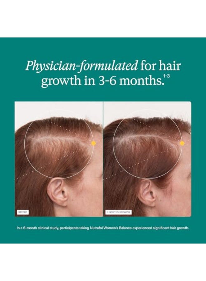 Nutrafol Women’s Balance Hair Growth Supplement, 45+ — Clinically Studied Formula for Fuller, Stronger Hair & Scalp Support — Dermatologist Recommended - Image 4