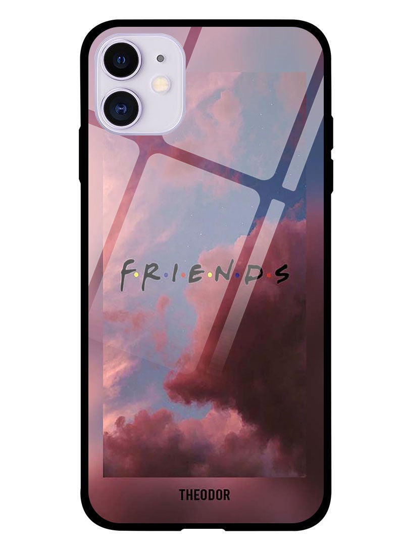 Theodor Protective Tempered Glass Case Cover IPHONE 12 6.1  Friends - Image 1