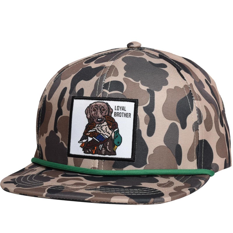 EDTREK Elite Youth Country Hat for Big Kids - Boys Snapback Hat with Flat Brim (Old School Camo- Dog with Mallard) - Image 2