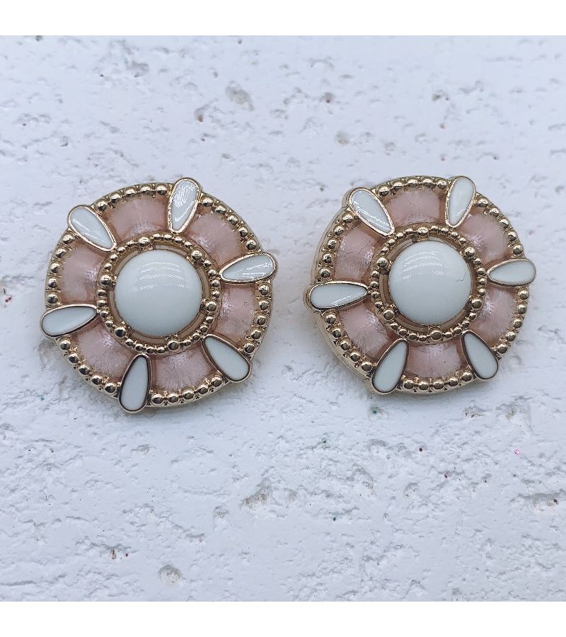 5Pcs Pink Rhinestone Buckle Buttons for Fashion Coats Three Dimensional Decorative Dress French Style - Image 5