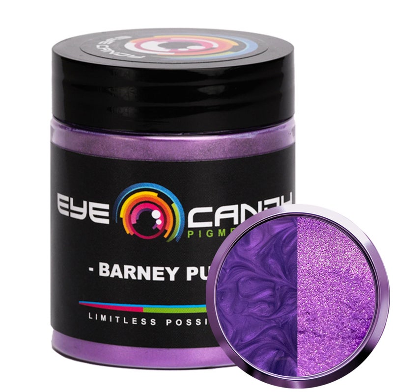 Eye Candy Pigments Premium Purple Mica Powder Barney Purple 25gr for Epoxy Resin Soap Paint Woodworking Acrylic Pouring Bath Bombs Fishing Lures DIY Arts and Crafts Additive