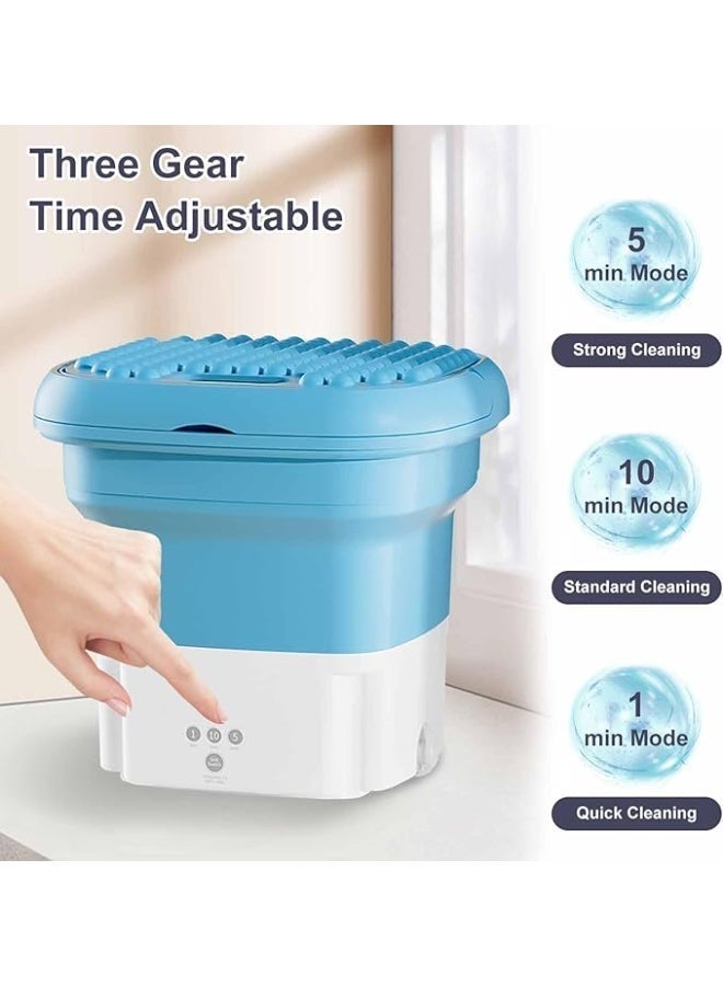 Mini Washing Machine for Travel & Home Use | Portable Foldable | Compact USB Powered Washer for Underwear, Baby Clothes, Socks & Small Laundry | Space-Saving Collapsible Washing Bucket with Deep Cleaning & Low Noise Operation | Lightweight Easy-Carry Mini Laundry Machine for Apartments, Dorm Rooms, Camping & Business Trips | Energy Saving Portable Washer with Quick Wash Function - Image 3