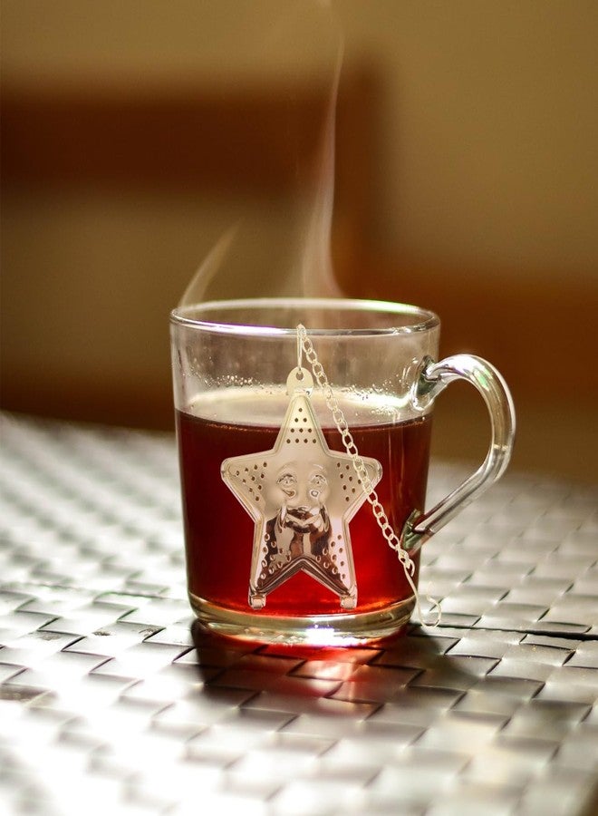JECOMPRIS Star and Moon Infusers: Gold Loose Leaf Tea Strainer for Mugs - Steeper Accessories for Home Office (6.29 Inch) - Image 5