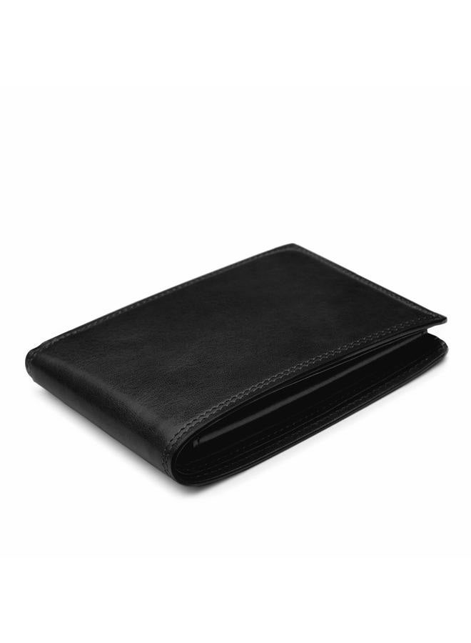 Bosca Nappa Vitello Collection-Credit Wallet w/ID Passcase, Black Leather - Image 3