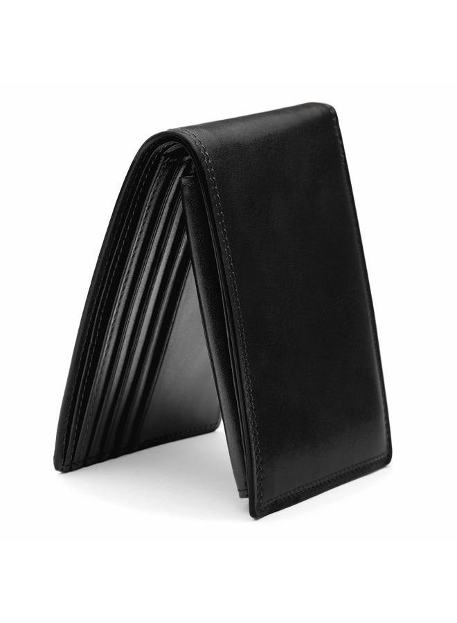 Bosca Nappa Vitello Collection-Credit Wallet w/ID Passcase, Black Leather - Image 2