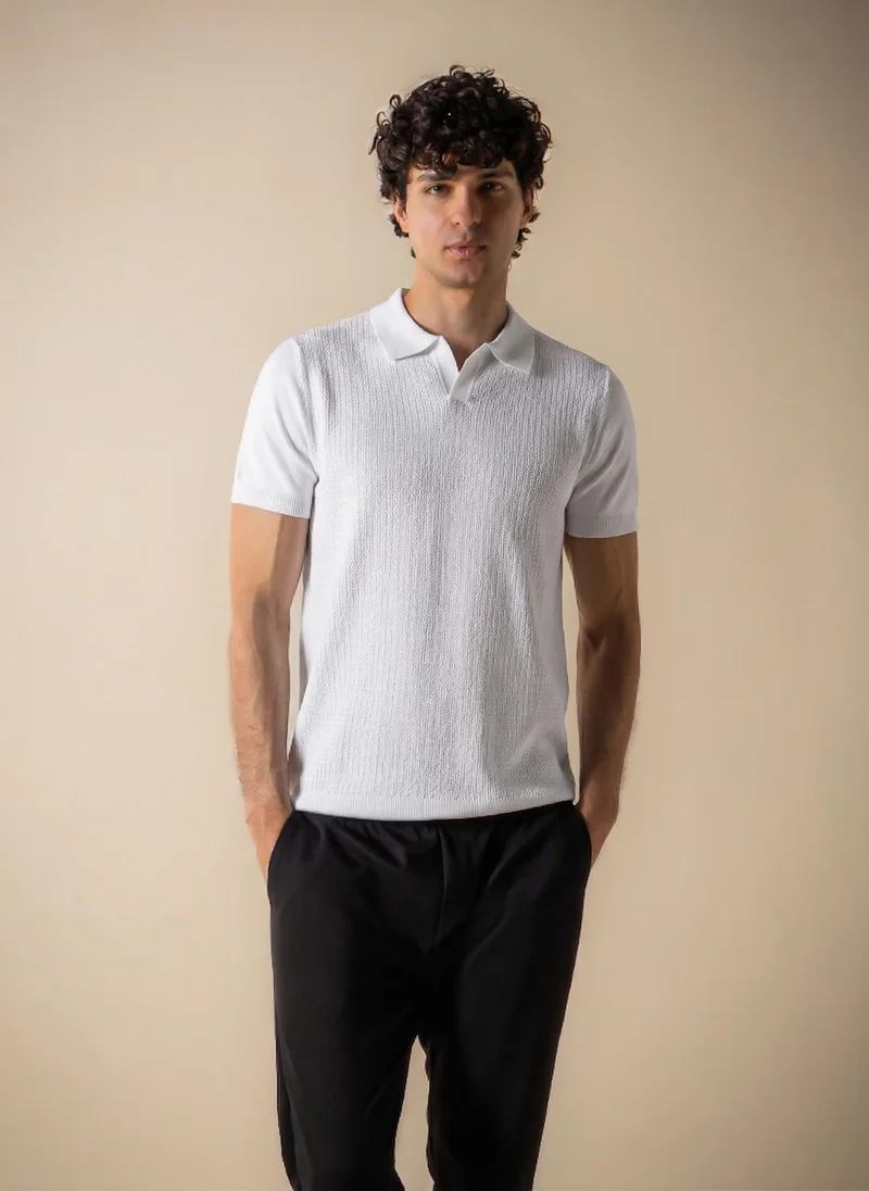 شايبس SLIM KNITTED POLO SHIRT