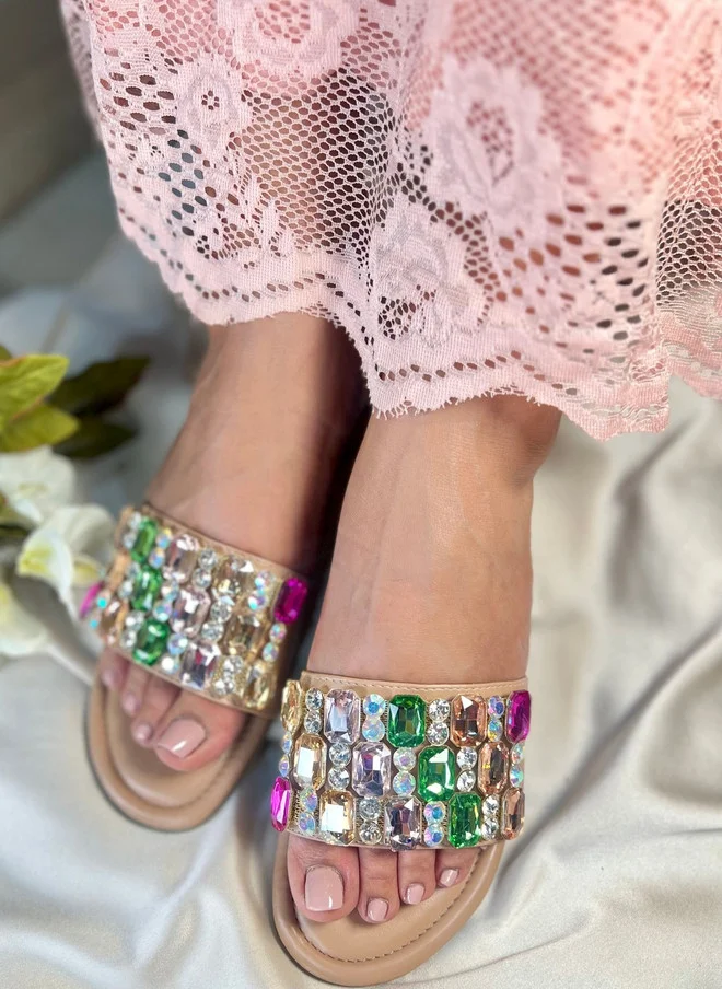 Sandal Stories SANDAL STORIES Women Embellished Open Toe Flats
