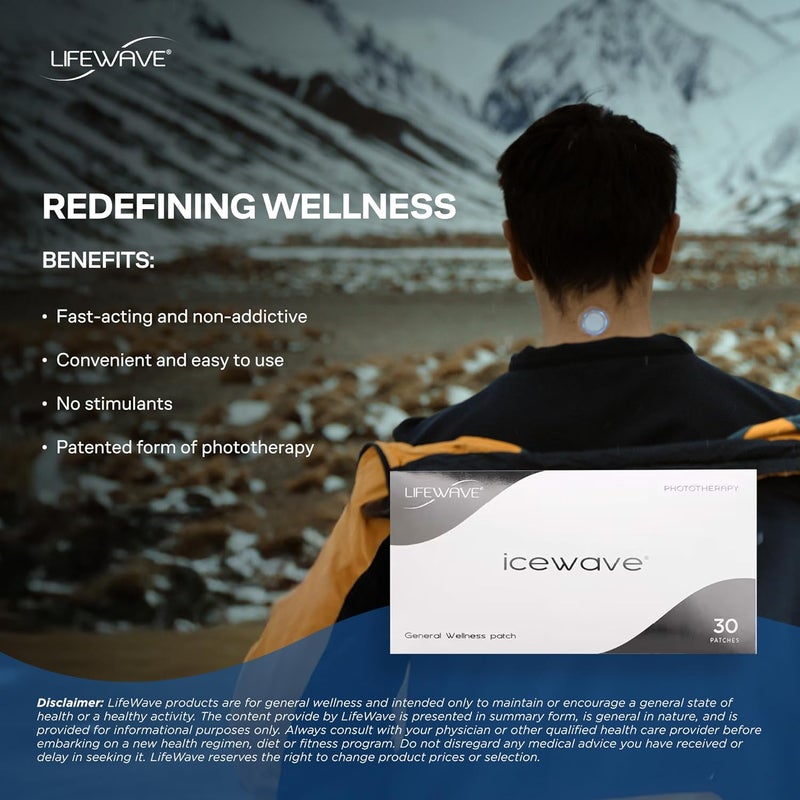 LIFEWAVE لصقات آيس ويف سريعة المفعول وغير مسببة للإدمان 30 لصقة في غلاف 15 لصقة بيضاء و15 لصقة تان - Image 4