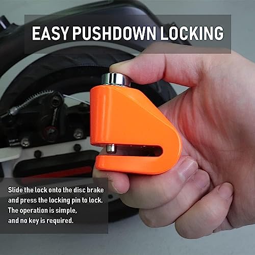 Auto Hub Stainless Steel Anti Theft Wheel Lock, Heavy Duty Disc Brake Lock for Bikes(Mix Color) Assorted - Image 5