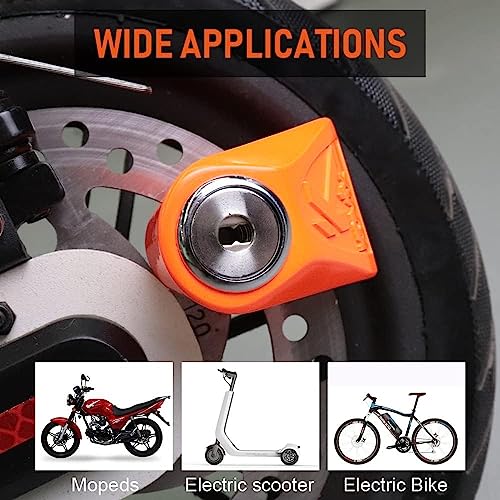 Auto Hub Stainless Steel Anti Theft Wheel Lock, Heavy Duty Disc Brake Lock for Bikes(Mix Color) Assorted - Image 3