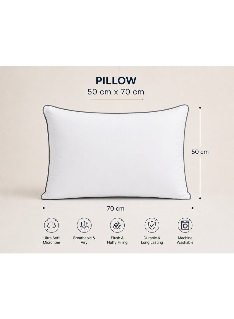 Home Auraa 6 Piece Bedding Set | Single Size | Duvet + Mattress Topper + Fitted Sheet + Pillow + 2 Pillow Covers | Ultra Soft Microfiber & Premium Comfort - Image 3