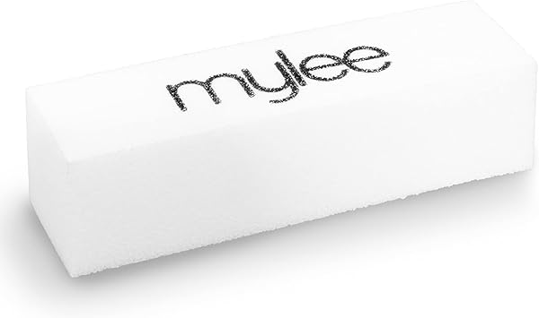 mylee Mylee Nail Buffer White Sanding Block Professional Salon Manicure Treatment Nail File for Acrylic False Gel Natural Nails Buffing Block for Easy Gel Polish and Acrylic Prep Removal - Image 4