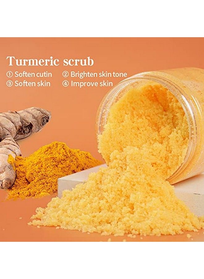 LIYALAN Turmeric Body Scrub Moisturizing And Exfoliating Body Face Hand Foot Scrubnourishes Skindeep Cleansing 7.8Oz - Image 5