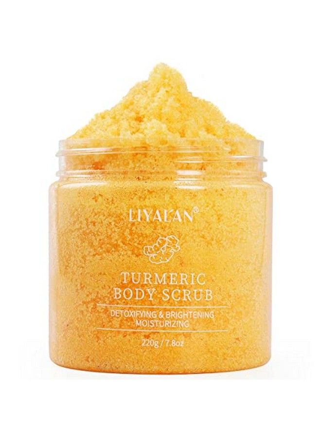 LIYALAN Turmeric Body Scrub Moisturizing And Exfoliating Body Face Hand Foot Scrubnourishes Skindeep Cleansing 7.8Oz - Image 1