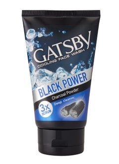 GATSBY Gatsby Cooling Face Wash - Perfect Clean Contains Charcoal Powder Deep Cleanses Powered With 3X Scrub 100gm  - Image 1