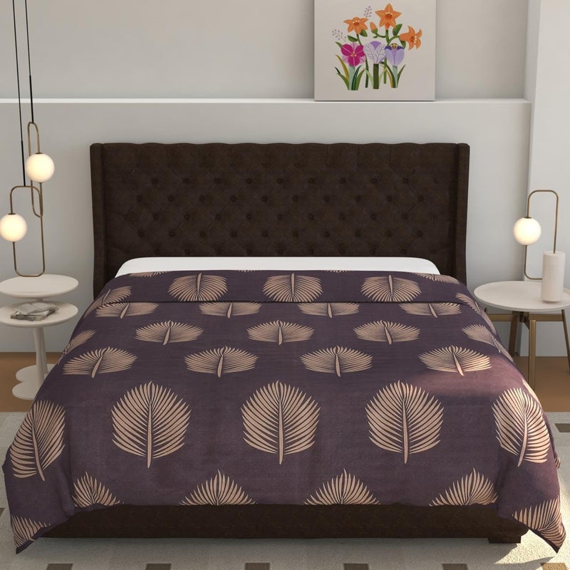 SJH DECOR SJH DECOR Super Premium Quilt Cover Double Bed with Zipper Blanket Coverrajai CoverComforter CoverDuvet Cover King Size Soft Cotton Breathable Skin Friendly Stuff 90x100 Inches Wine Color  - Image 1