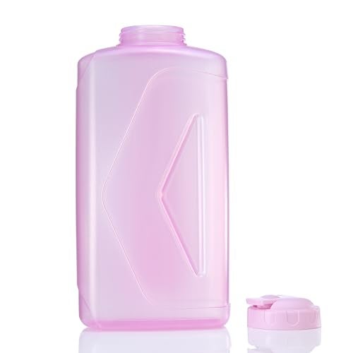 Gluman Rhino Spout Wide-Mouth Plastic Water Bottle - 2 Liters | 100% Food Grade | Freezer Safe | Dishwasher Safe | Temperature Range Upto 95°C (Light Pink) - Image 3