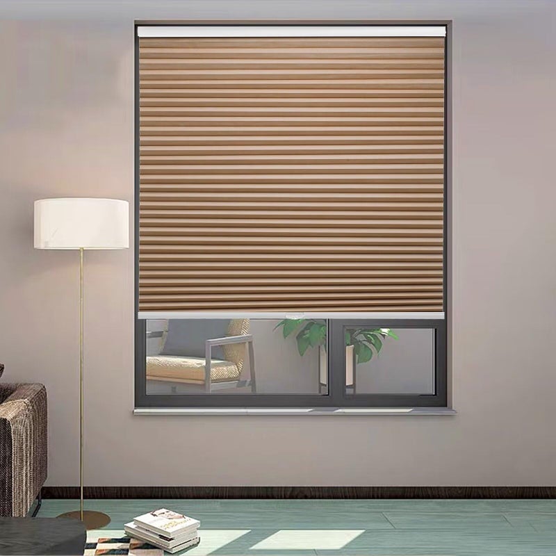 MYshade Cordless Blackout Cellular Shades, 1.5" Honeycomb Window Blinds for Bedroom & Nursery, Thermal Insulated, Noise Reducing, Privacy Shades, Inside or Outside Mount (24" W x 50" H, Light Brown) - Image 3